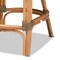 Baxton Studio Kyle Modern Bohemian Natural Brown Woven Rattan Counter Stool with Cushion 212-12805-ZORO - alternate 7
